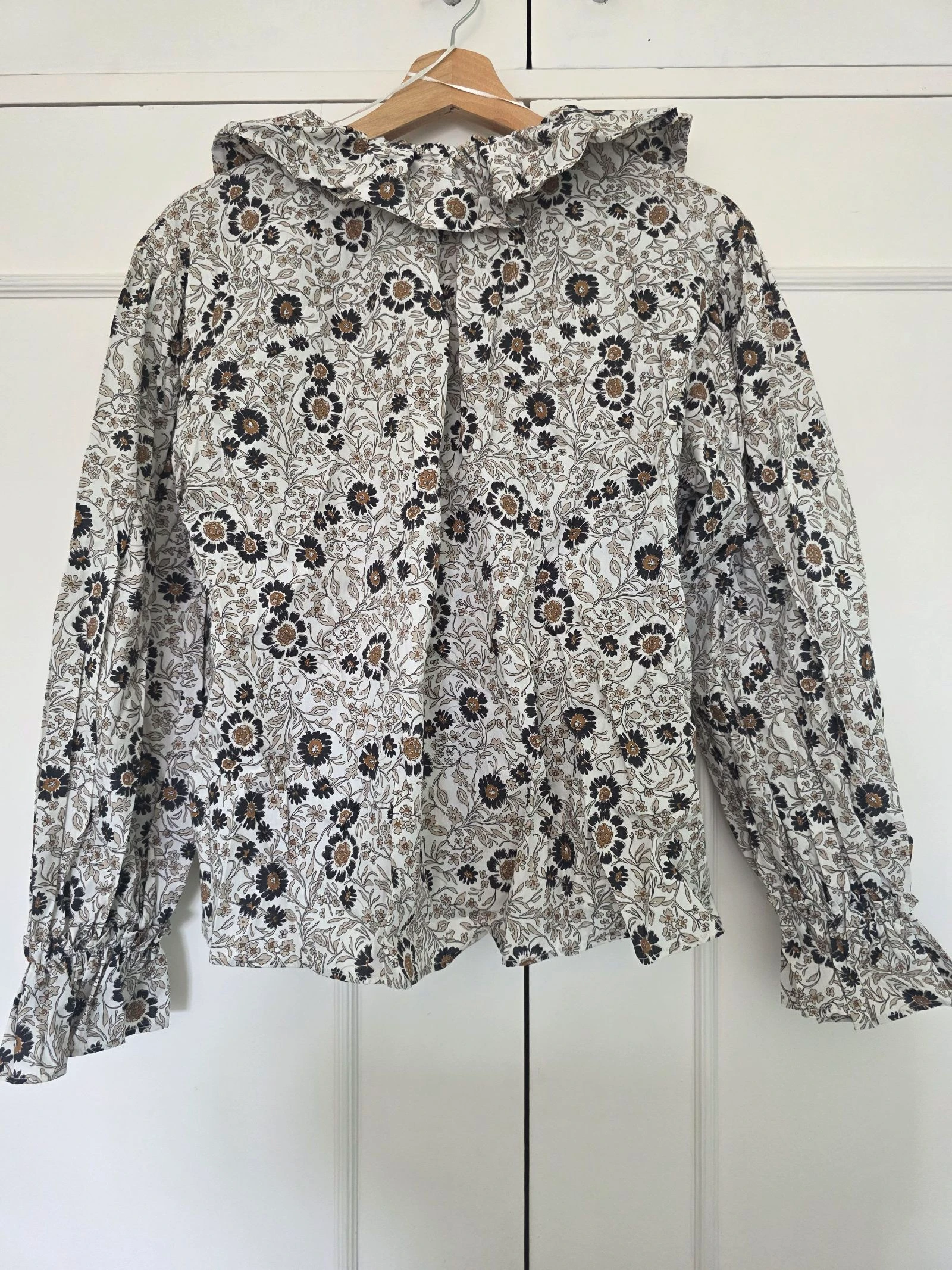 Beige/Brown New Blouse | Zara | Size S – photo 8